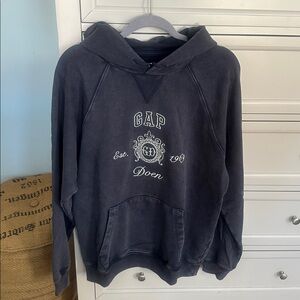 BNWT GAP Doen Dark Blue Hoodie with White Logo